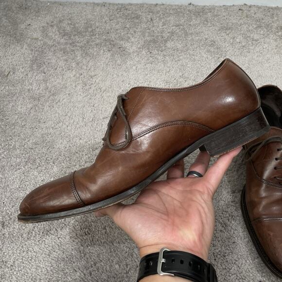 To Boot New York Brandon Cap Toe Oxford Men’s Size 9.5 Brown Leather 12981 main image 8